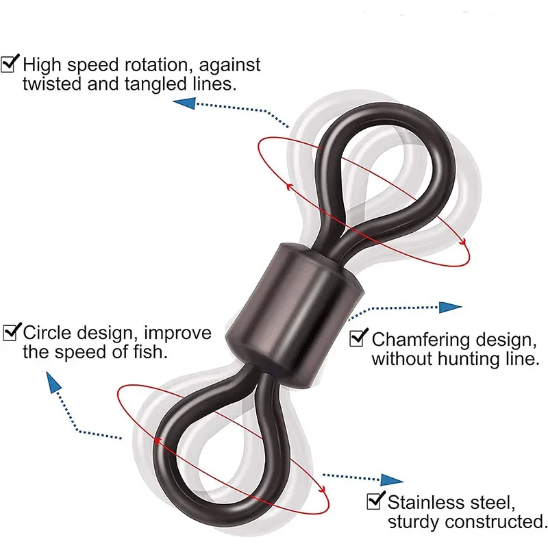 Fishing Swivels Kit Ball Beari - Freshwater Line 评论和价格